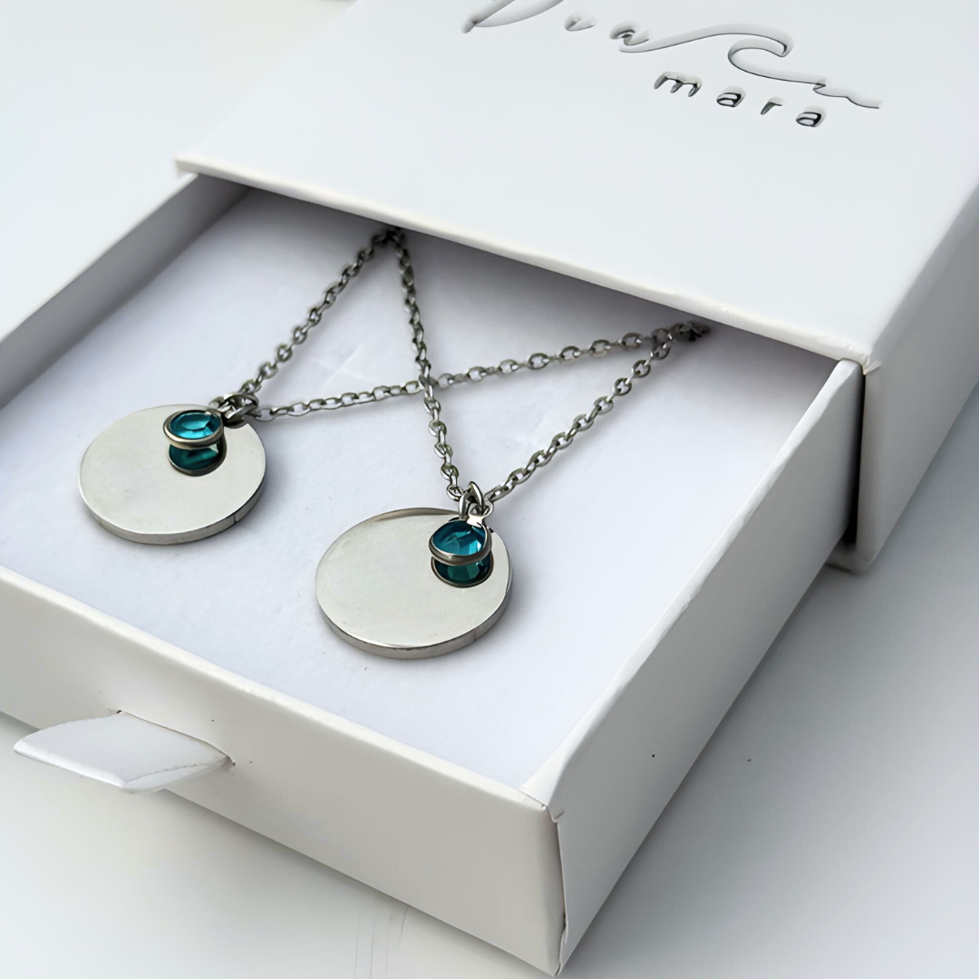 Collar Placa Redonda 2x1