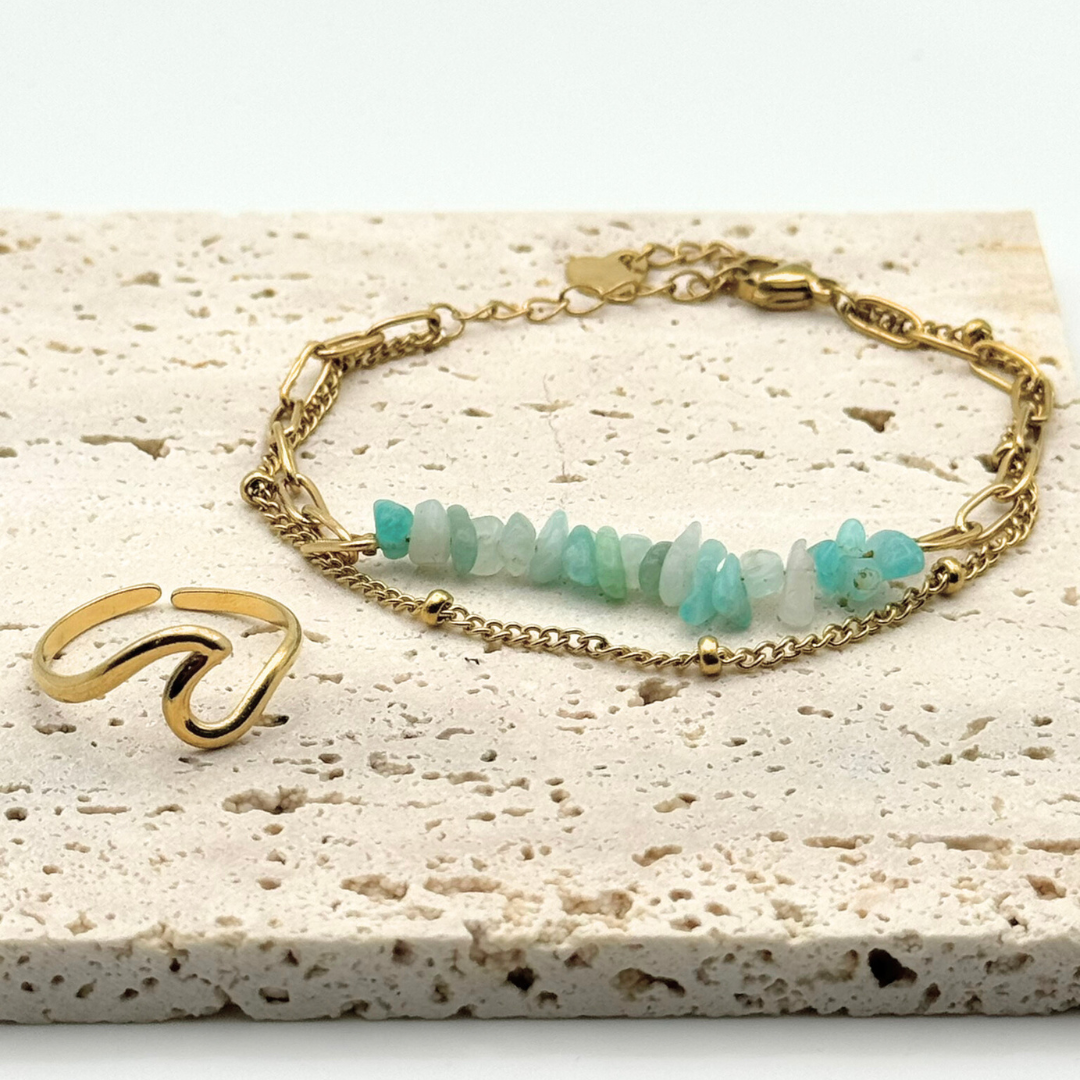 Anillo Ola Diamara + Pulsera