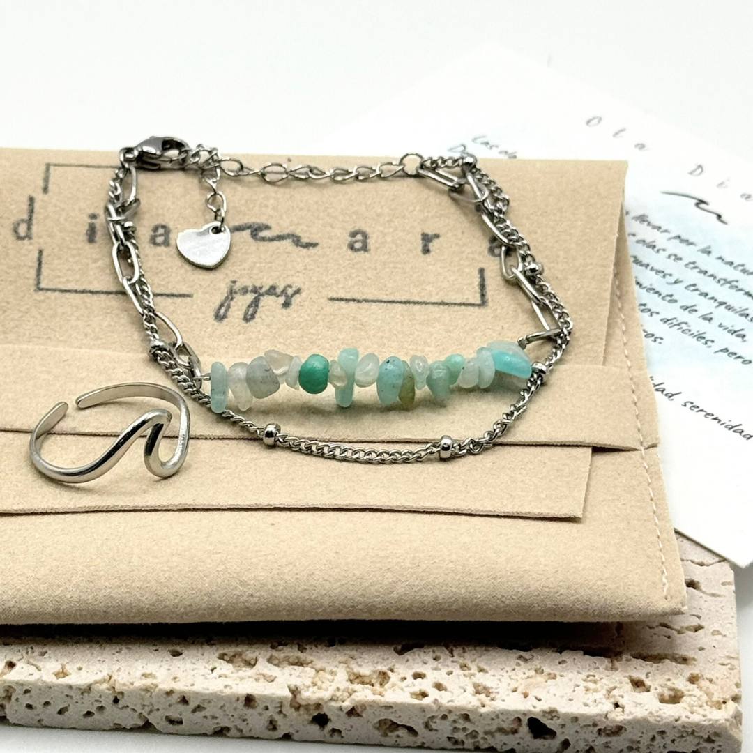 Anillo Ola Diamara + Pulsera