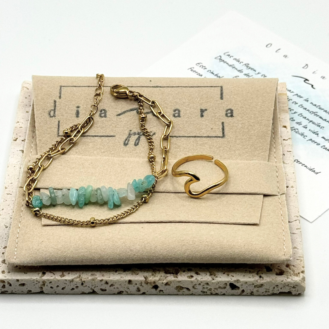 Anillo Ola Diamara + Pulsera