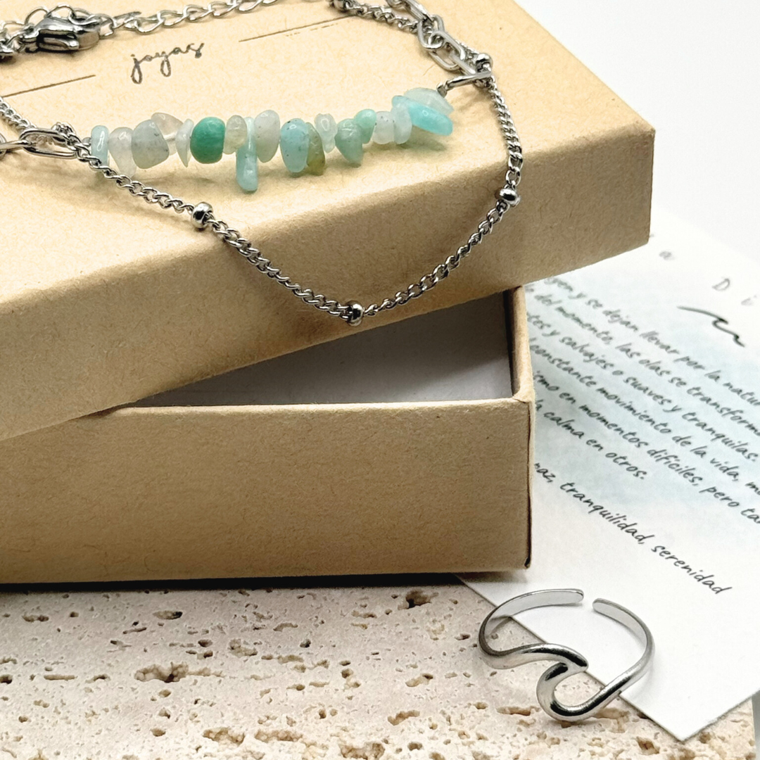 Anillo Ola Diamara + Pulsera