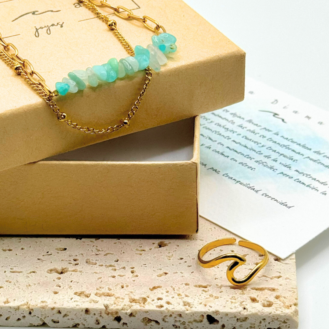 Anillo Ola Diamara + Pulsera