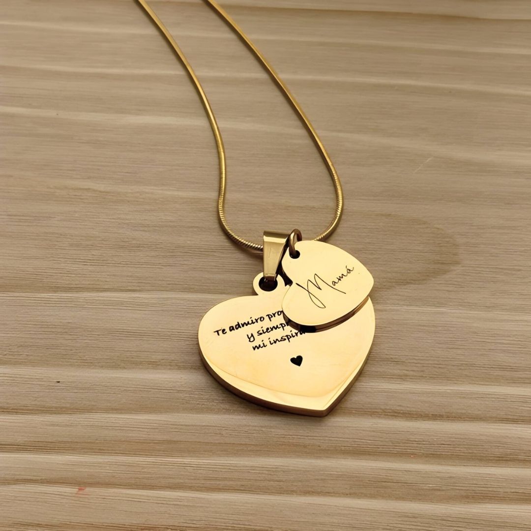 Collar Corazones Personalizados
