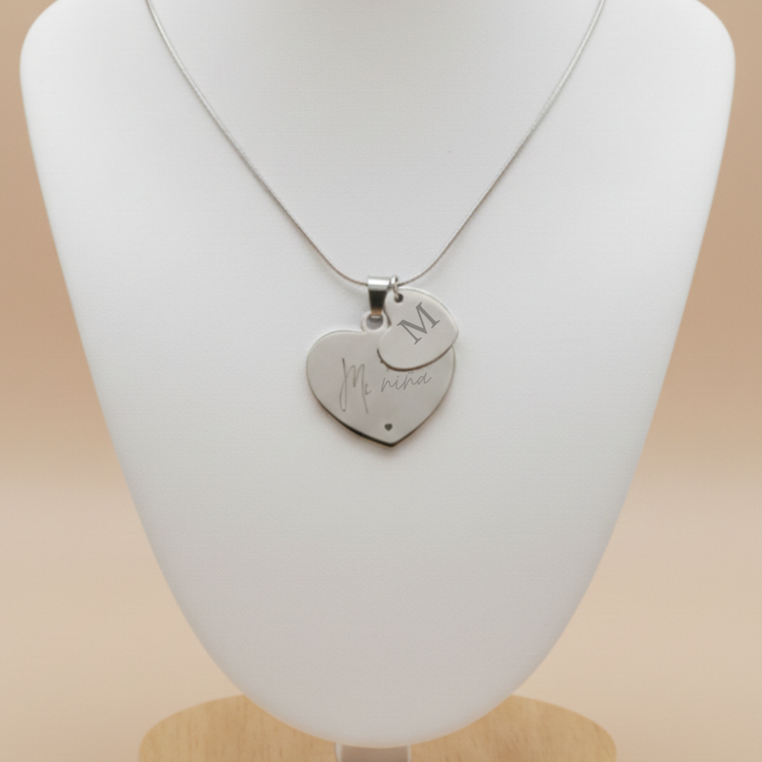 Collar Corazones Personalizados