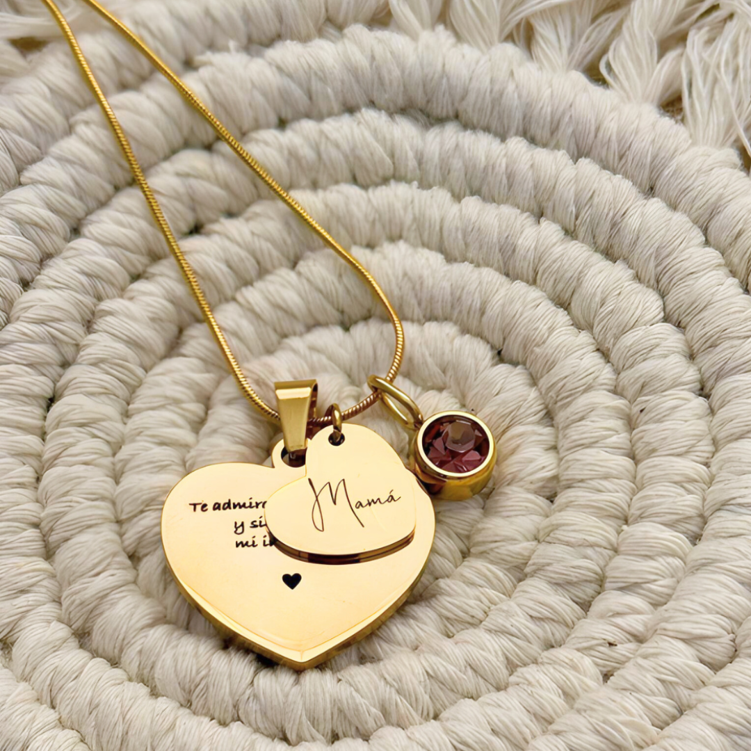 Collar Corazones Personalizados