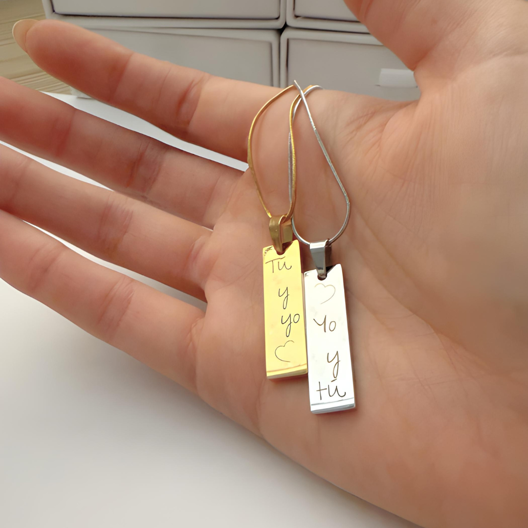 Collar Placa Fina 2x1