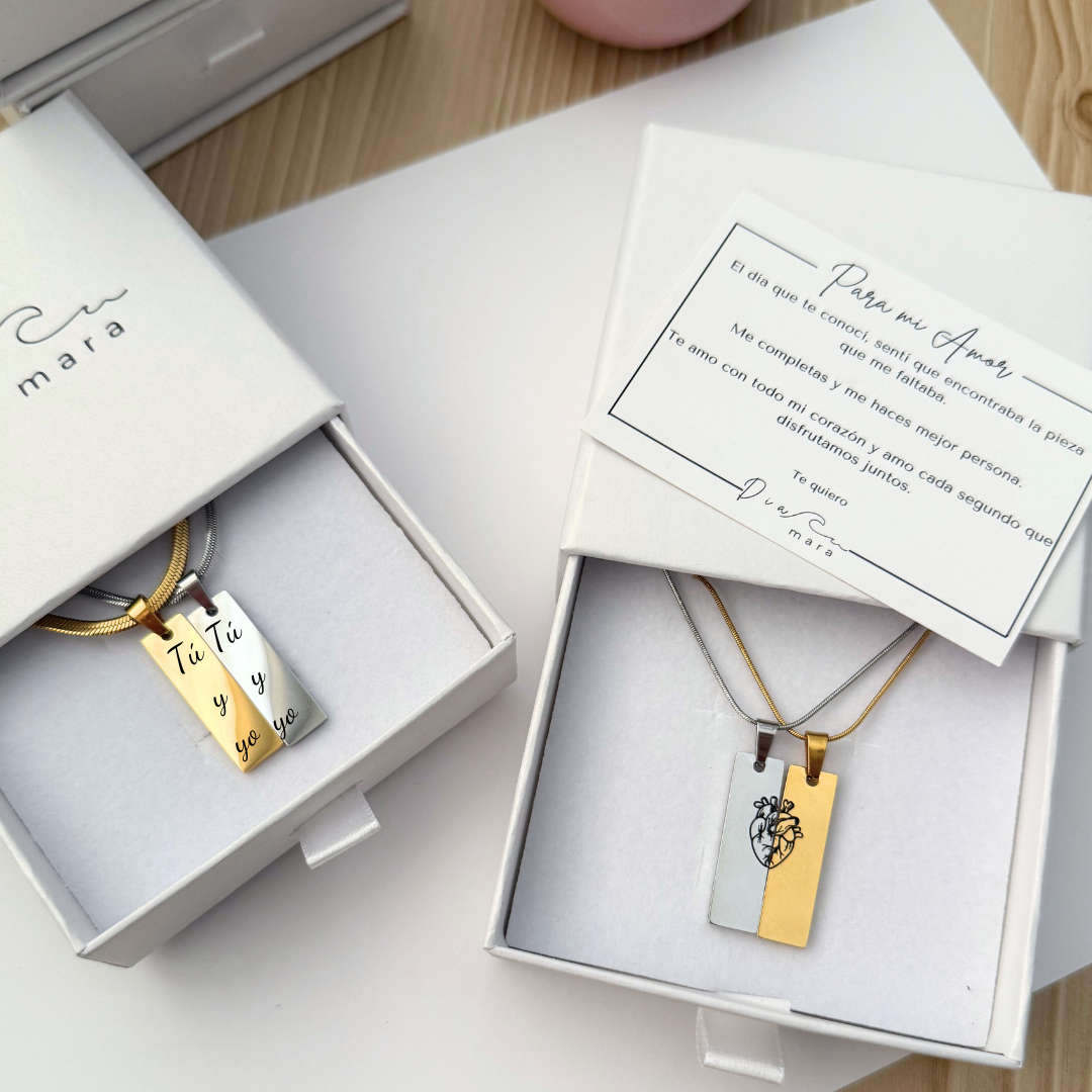 Collar Placa Fina 2x1