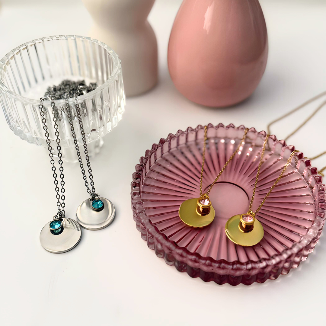 Collar Placa Redonda 2x1