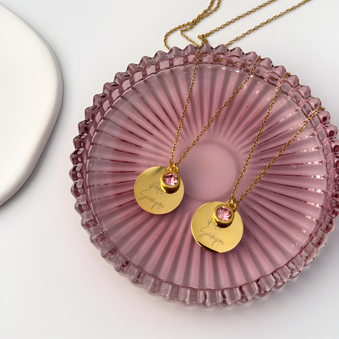 Collar Placa Redonda 2x1