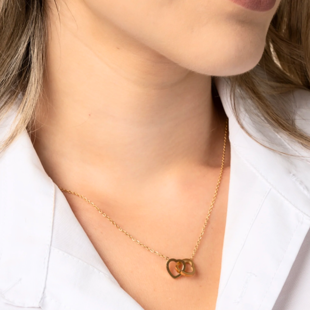 Collar Corazones + Pulsera regalo | Corazones que se comparten