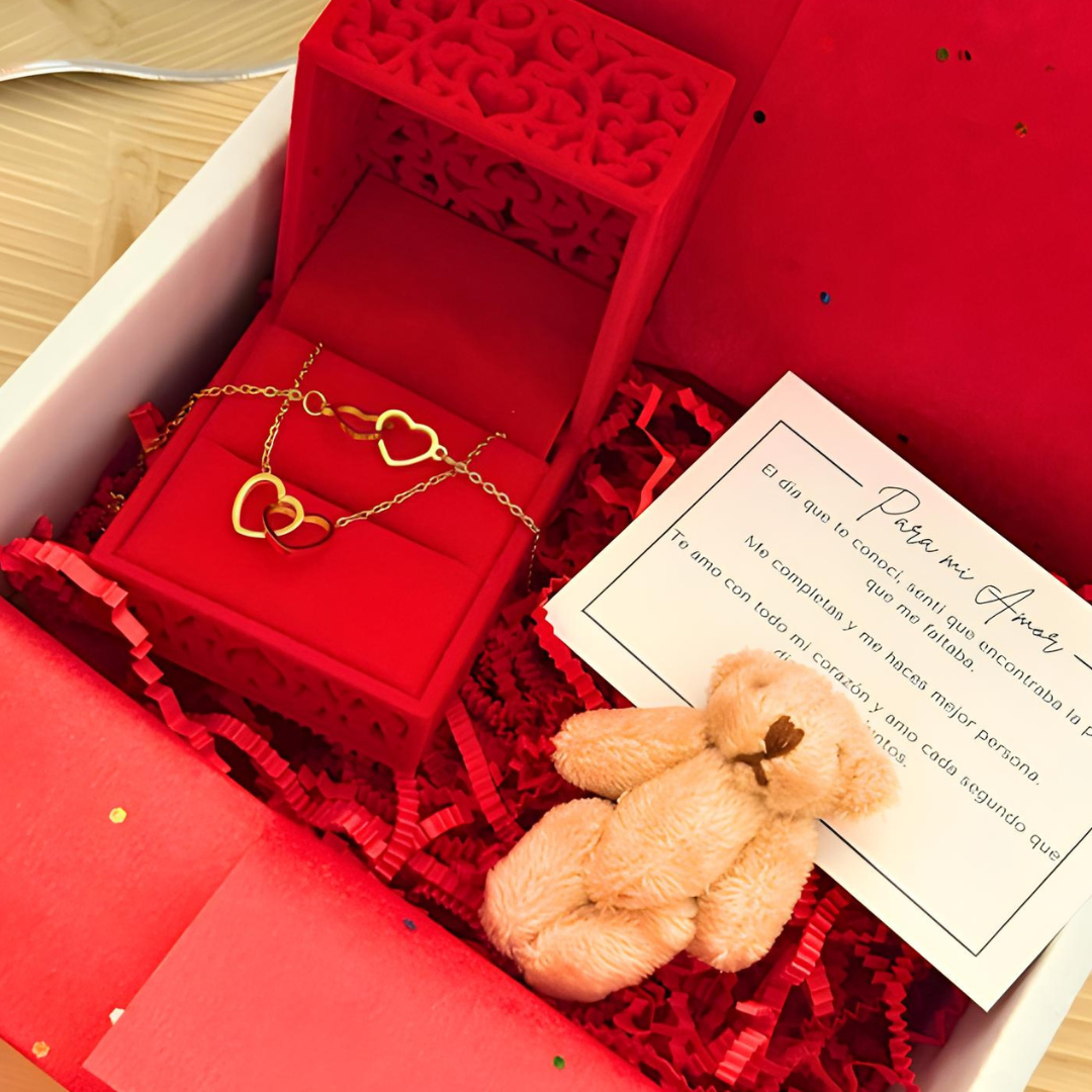 Conjunto Corazones Enlazados | Especial San Valentín