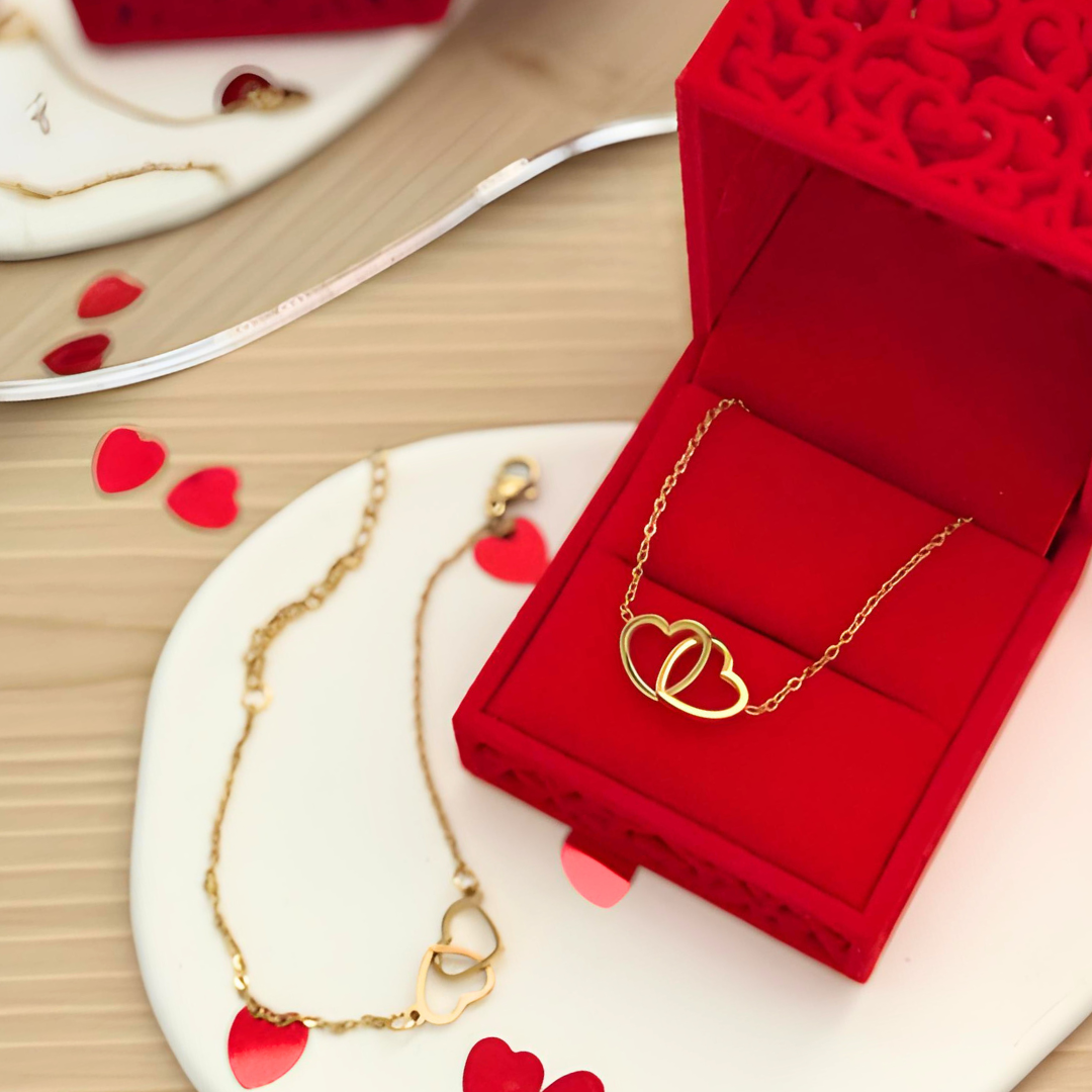 Conjunto Corazones Enlazados | Especial San Valentín