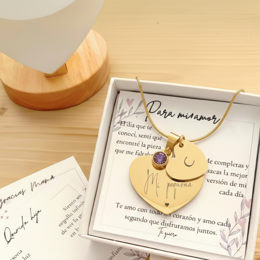 Collar Corazones Personalizados