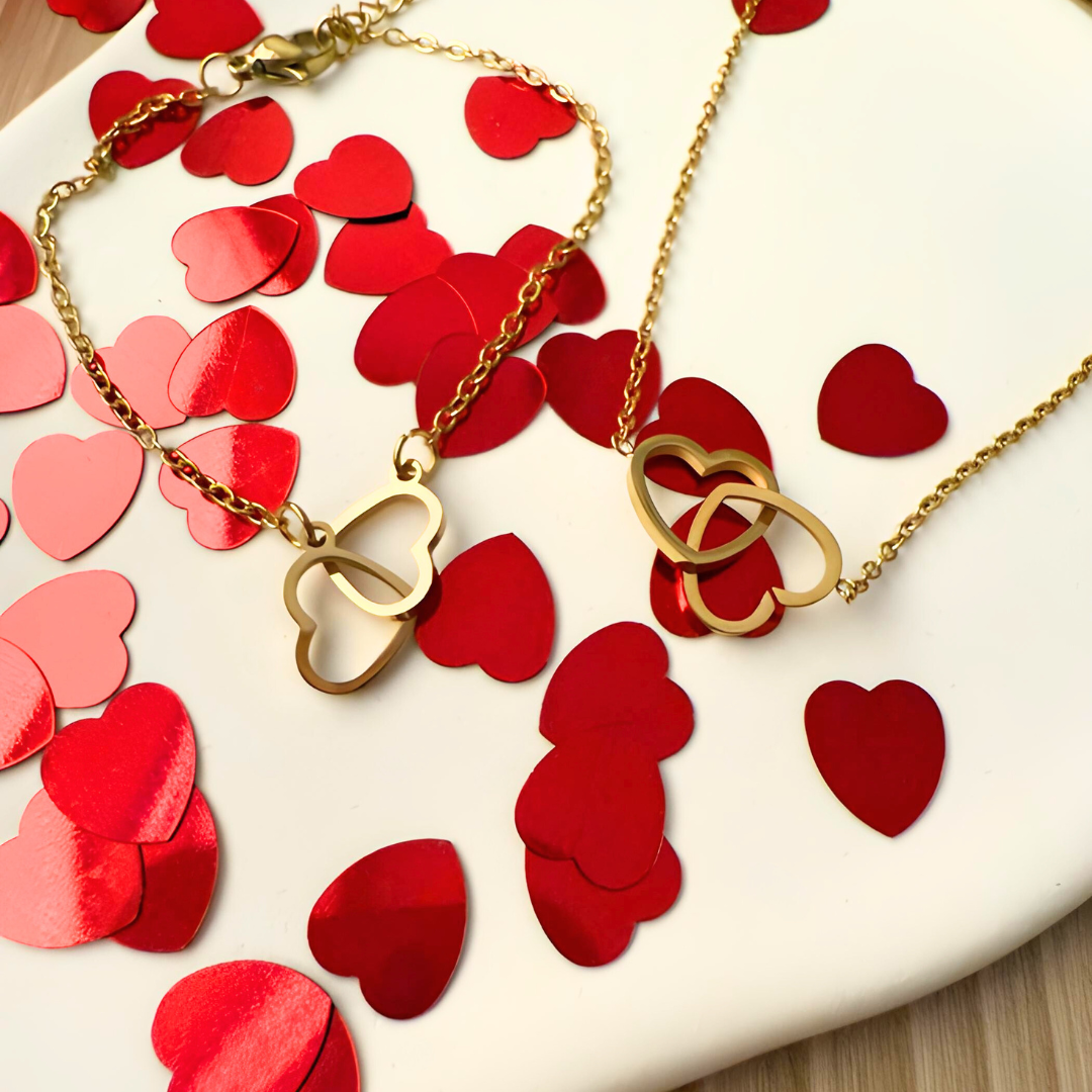 Conjunto Corazones Enlazados | Especial San Valentín